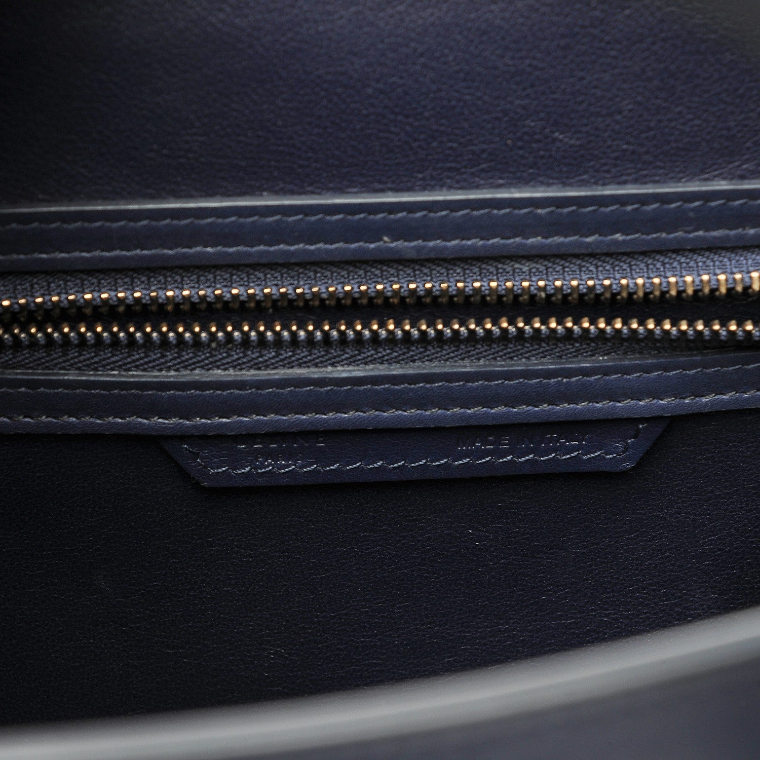 Celine Smooth Calfskin Micro Luggage Ink 6 of 7