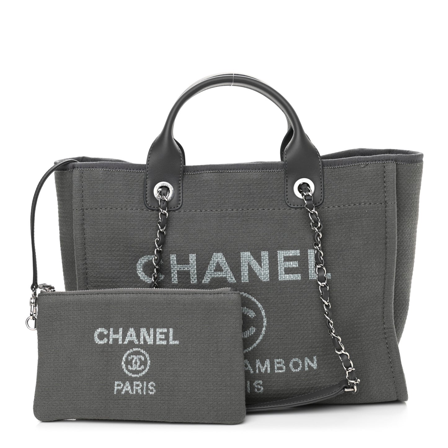 Mixed Fibers Small Deauville Tote Grey