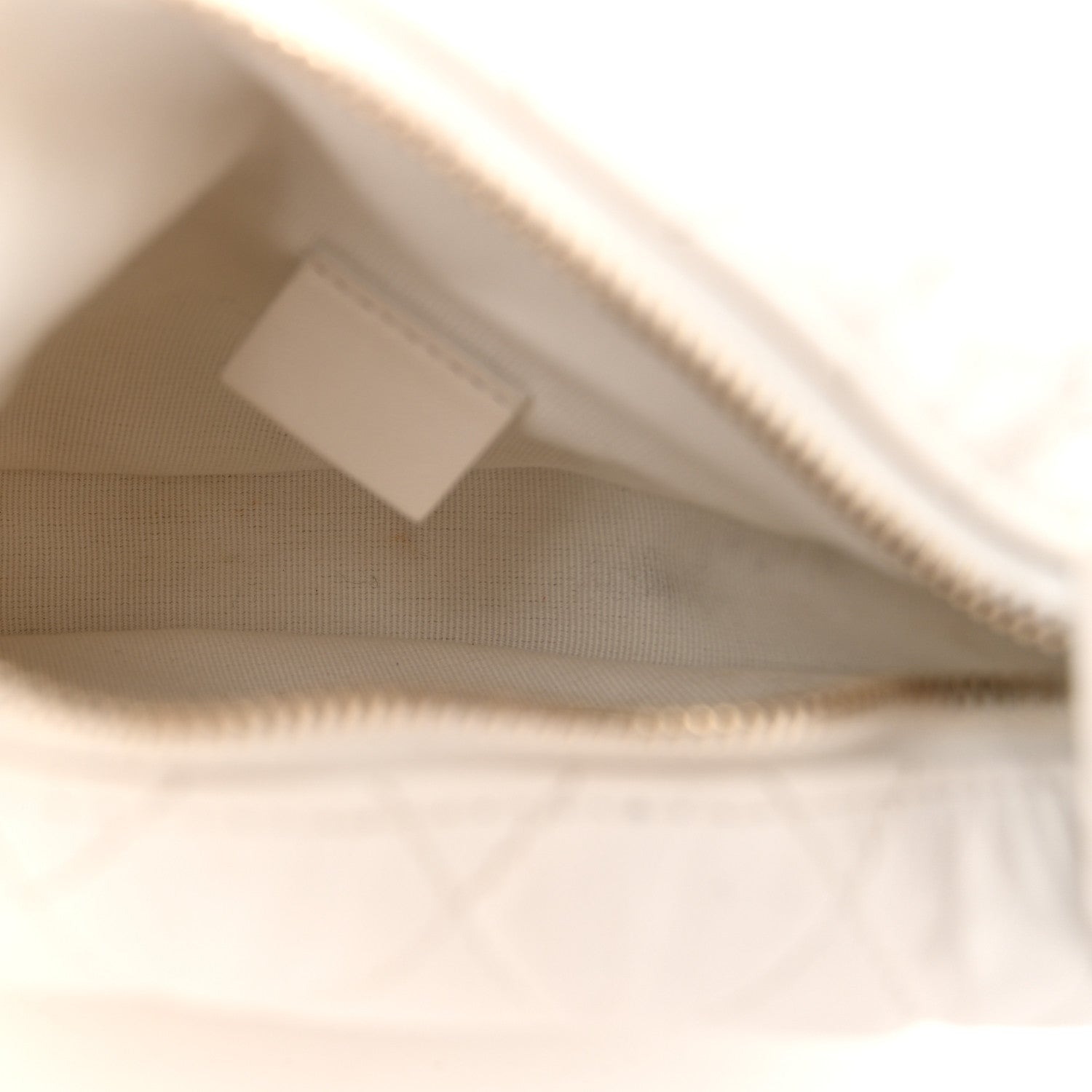 Chanel Lambskin Quilted Chain Around Pouch Hobo White 5 of 10