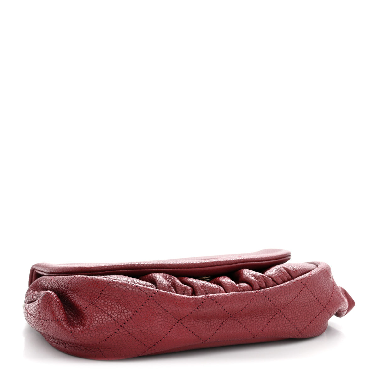 Caviar Half Moon Wallet On Chain WOC Dark Red