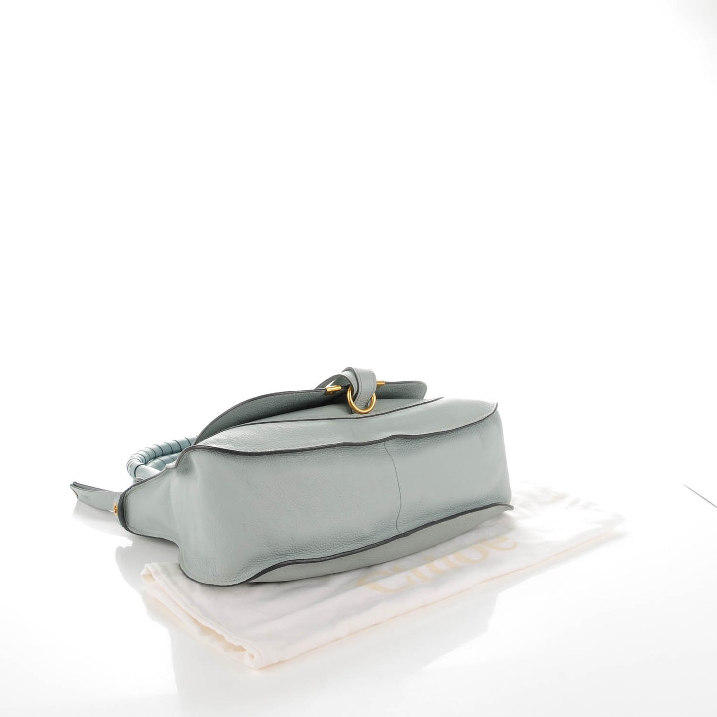 Calfskin Medium Marcie Satchel Icy Blue