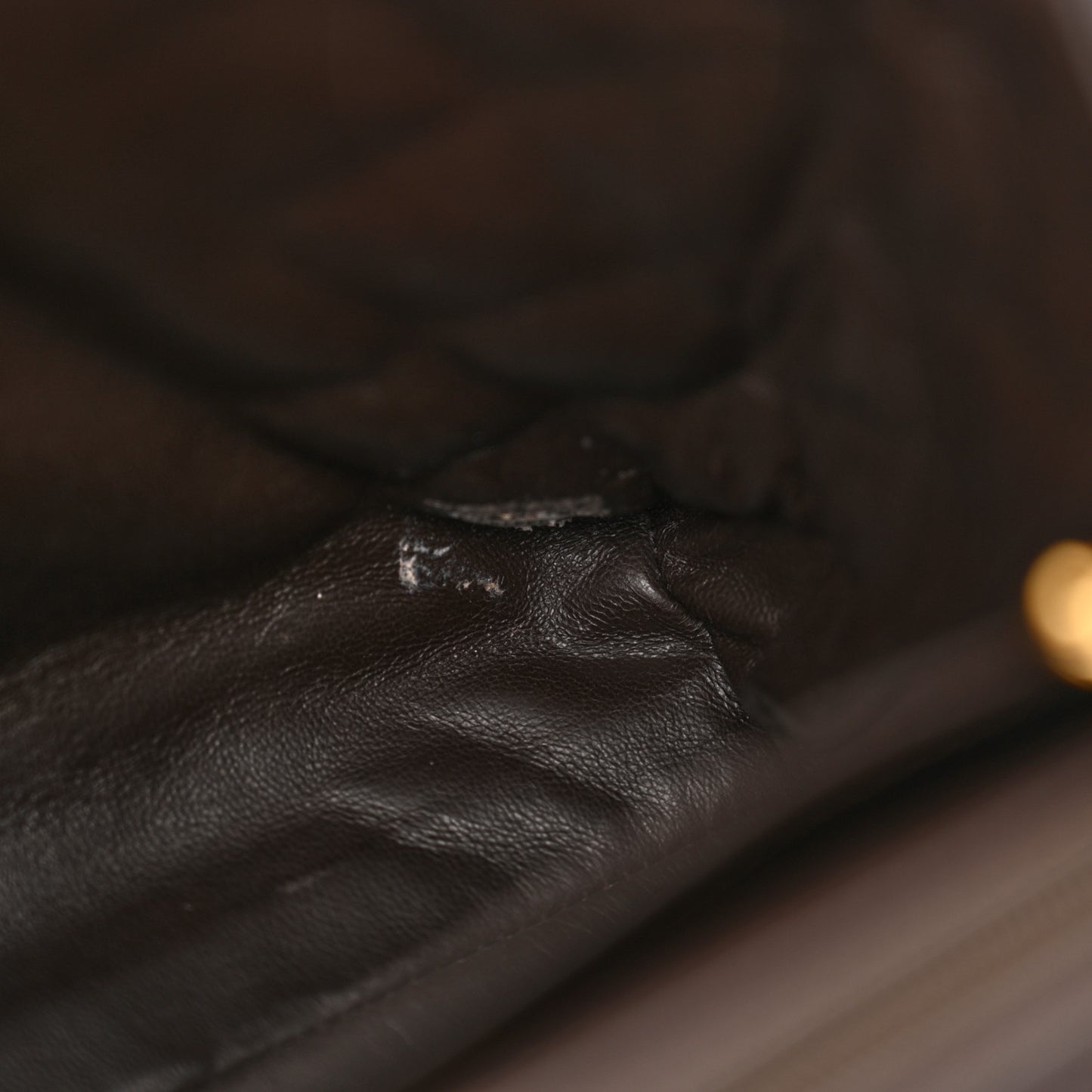 Caviar Quilted Medium Kelly Flap Brown