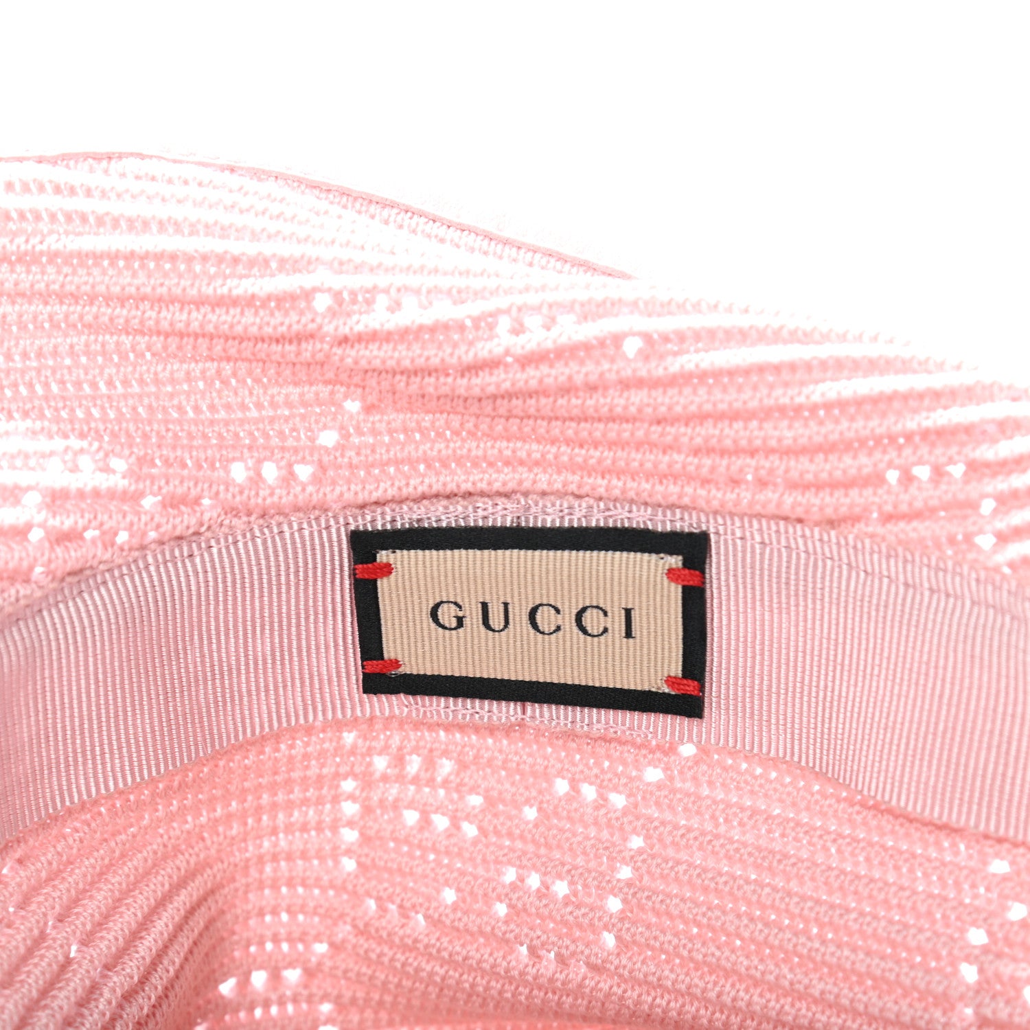 Gucci Cable Knit GG Monogram Fedora Pink 5 of 6