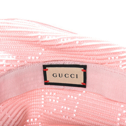 Gucci Cable Knit GG Monogram Fedora Pink 5 of 6