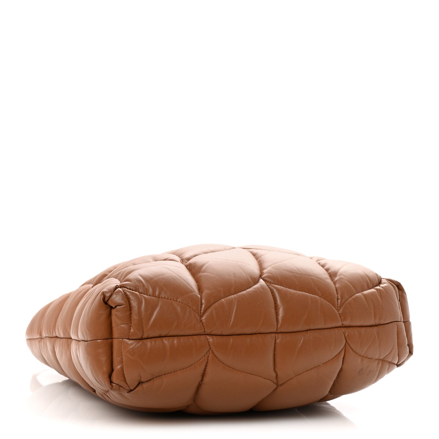 Nappa Pillow Quilted Big Softie Tote Tobacco Brown