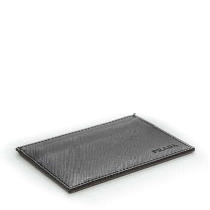 Prada Saffiano Card Case Grey 4 of 7