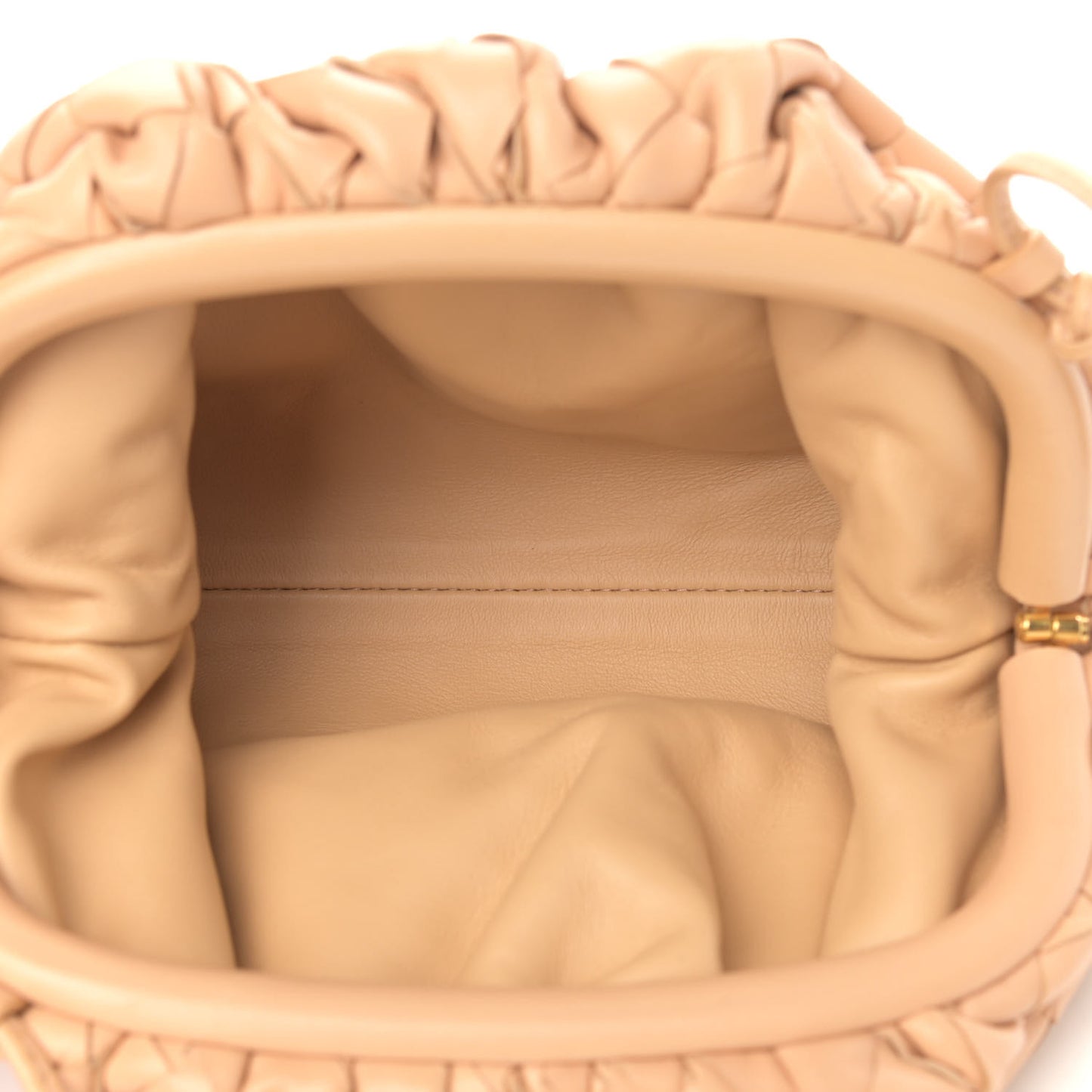 Nappa Intrecciato The Mini Pouch Almond