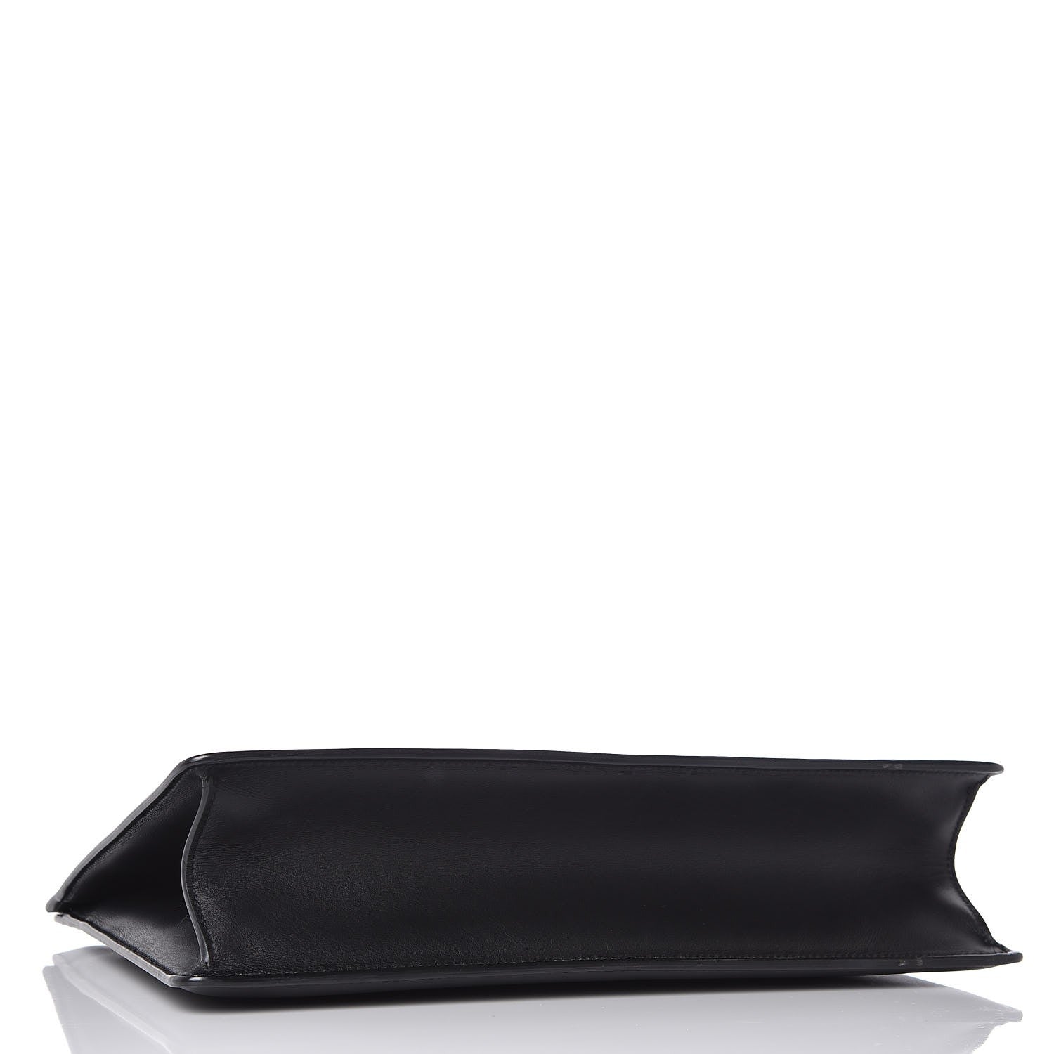 Celine Smooth Calfskin Medium Clasp Shoulder Bag Black 4 of 11