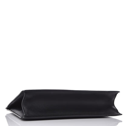 Celine Smooth Calfskin Medium Clasp Shoulder Bag Black 4 of 11