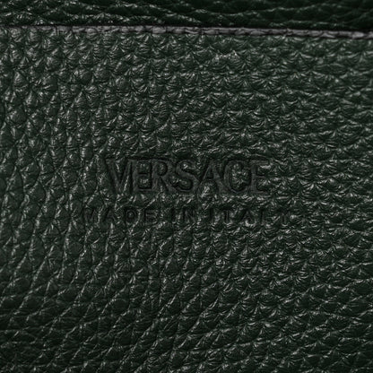 Versace Grained Calfskin Small Medusa Messenger Bag Green 6 of 9