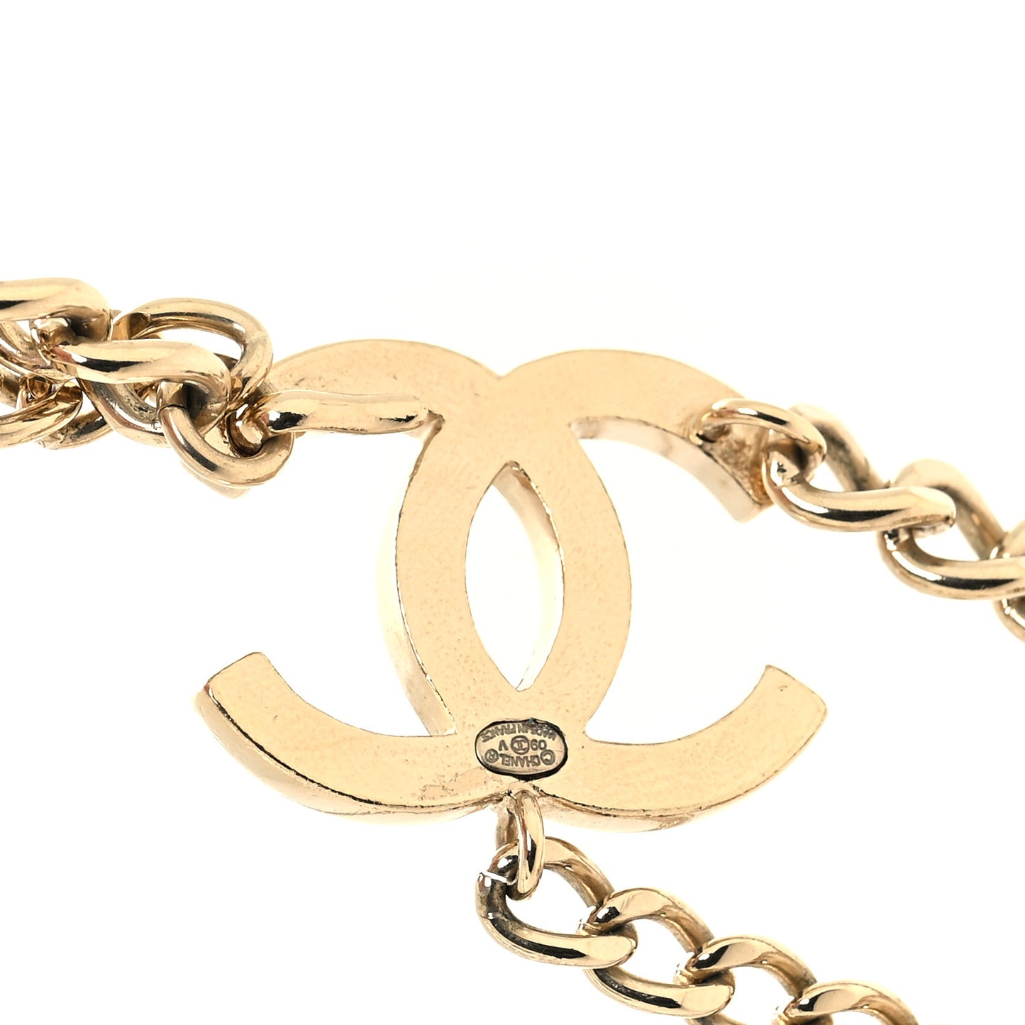 Enamel CC Ceinture Fantai Adjustable Belt Gold Black