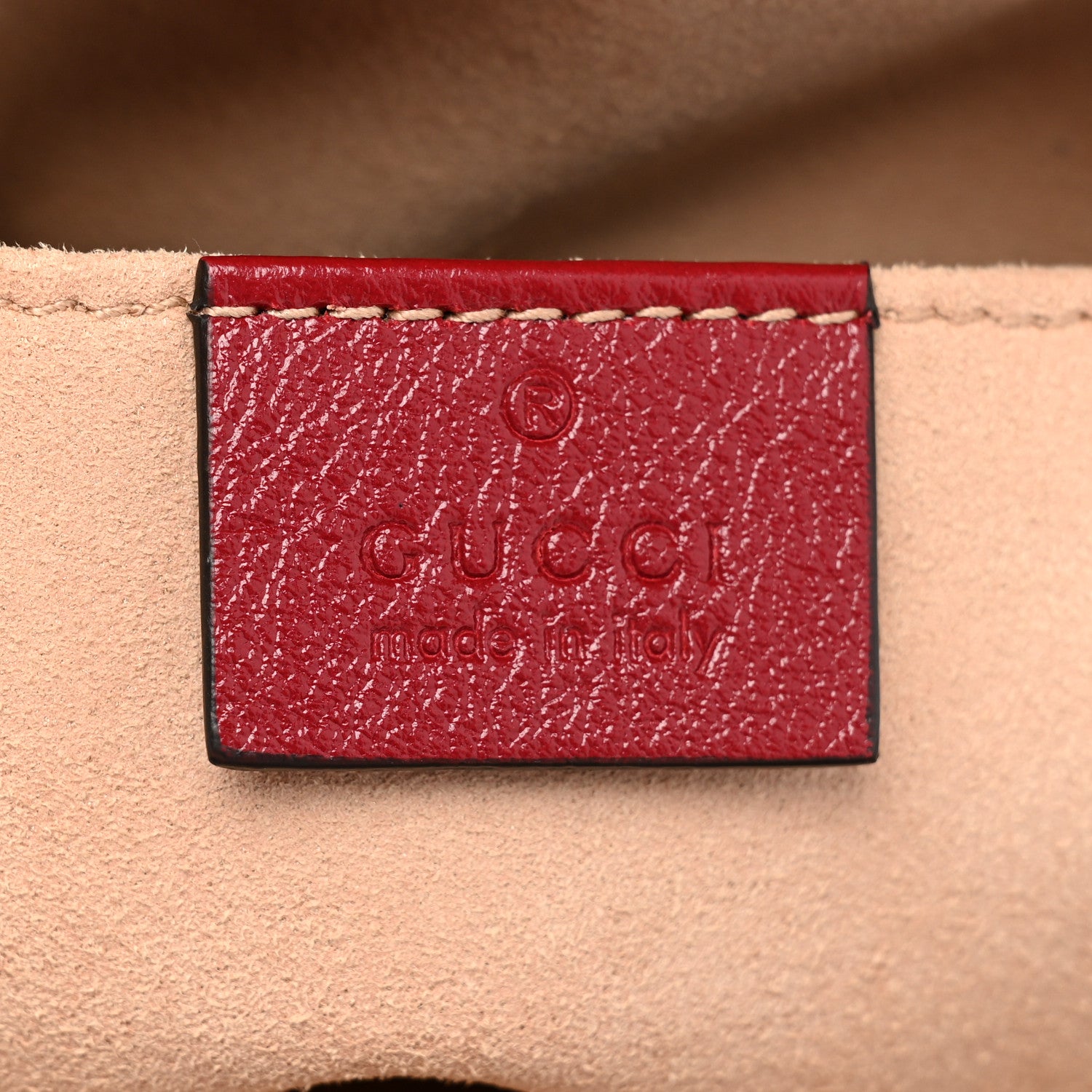 Gucci Monogram Azalea Calfskin Matelasse Diagonal Small GG Marmont Chain Shoulder Bag Beige Ebony New Cherry Red 6 of 9