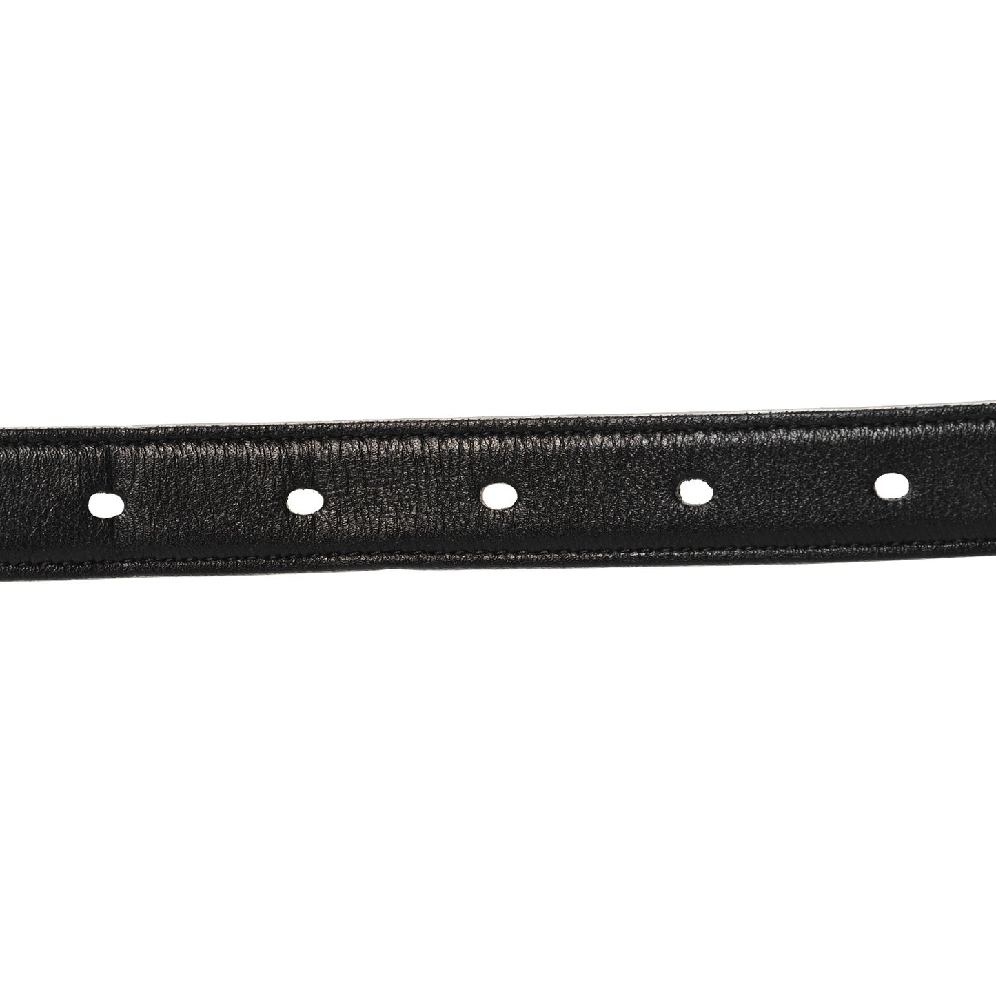Smooth Calfskin Monogram Square Buckle Belt 80 32 Black