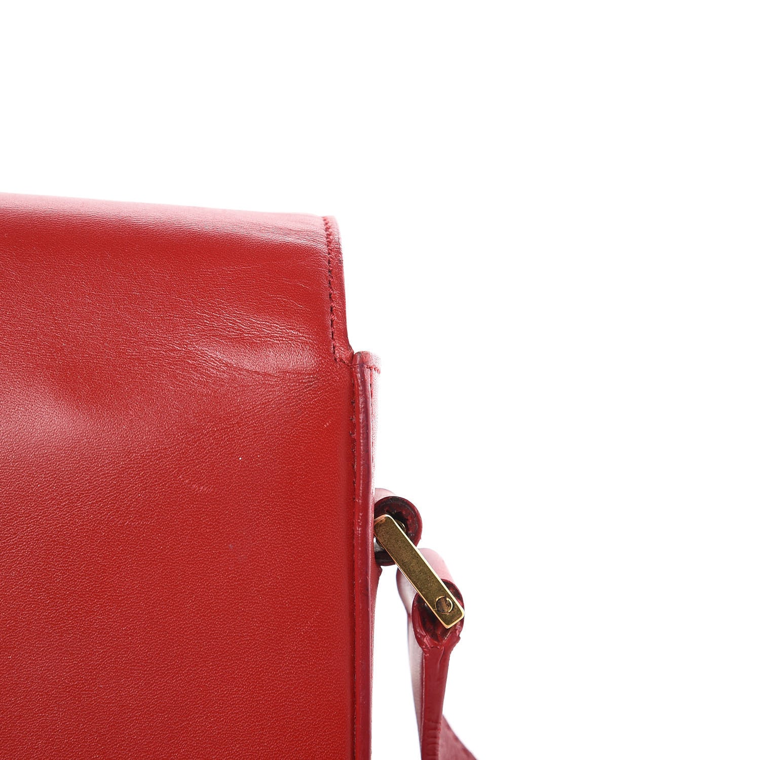 Saint Laurent Smooth Calfskin Medium Classic Monogram Universite Bag Red 9 of 19
