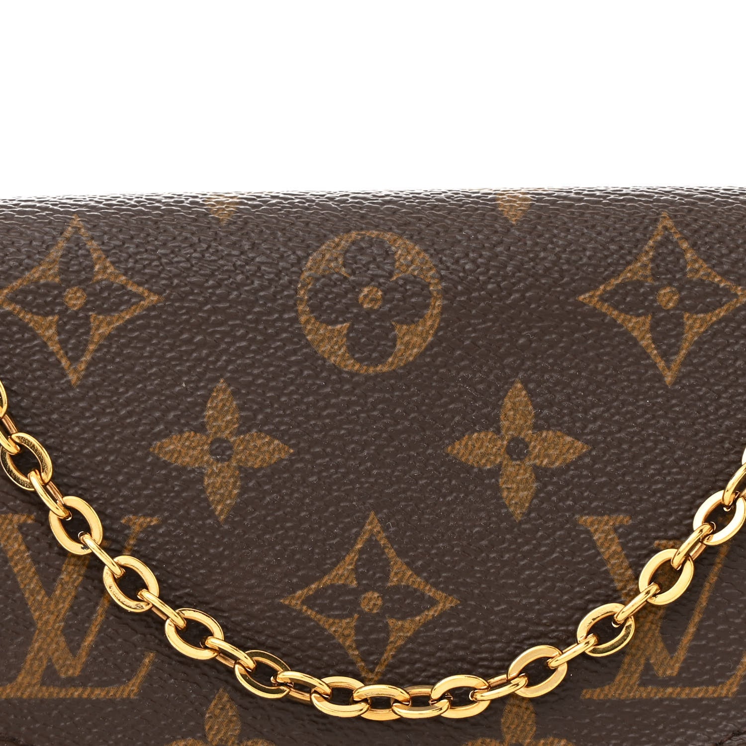 Louis Vuitton Monogram Pochette Felicie Chain Wallet Fuchsia 11 of 18
