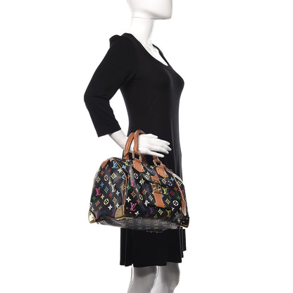 Louis Vuitton Monogram Multicolor Speedy 30 Black 2 of 17