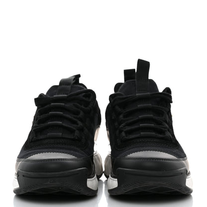 Chanel Velvet Calfskin Mixed Fibers CC Sneakers 38 Black 2 of 9