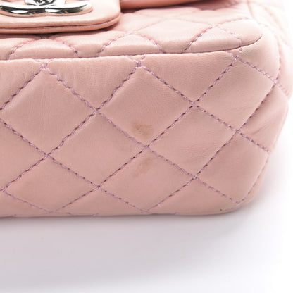 Chanel Lambskin Quilted Mini Square Flap Pink 12 of 15