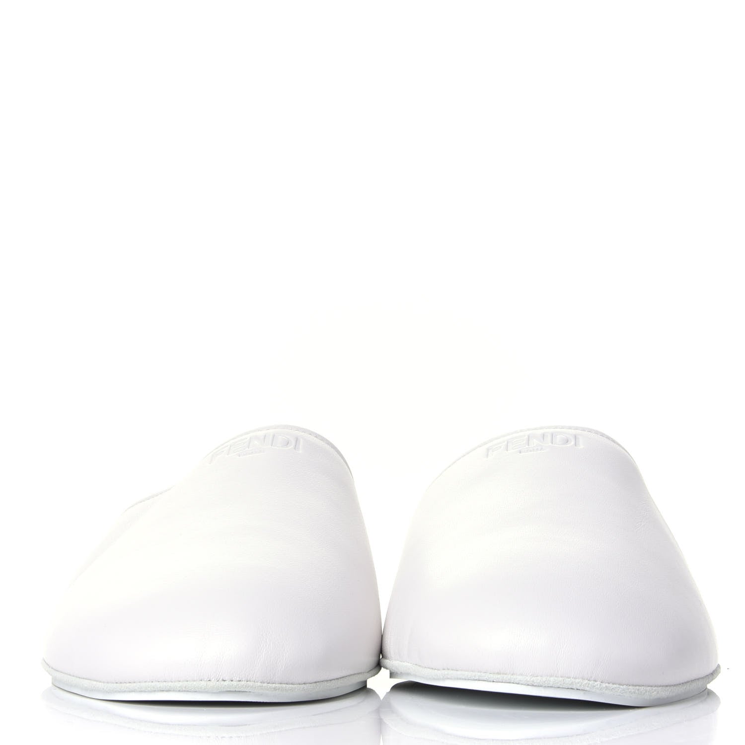 Fendi Nappa Mens Slippers 11 White 2 of 10