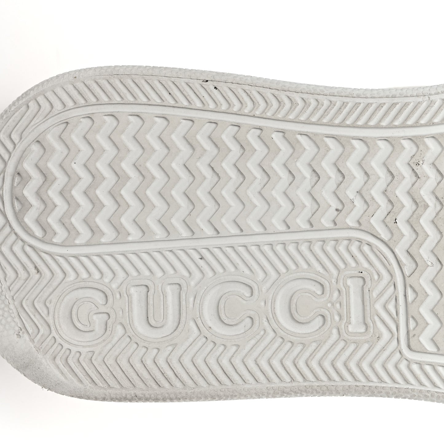 Calfskin GG Tennis Embossed Perforated Womens Platform 55mm Sneakers 38 Great White
