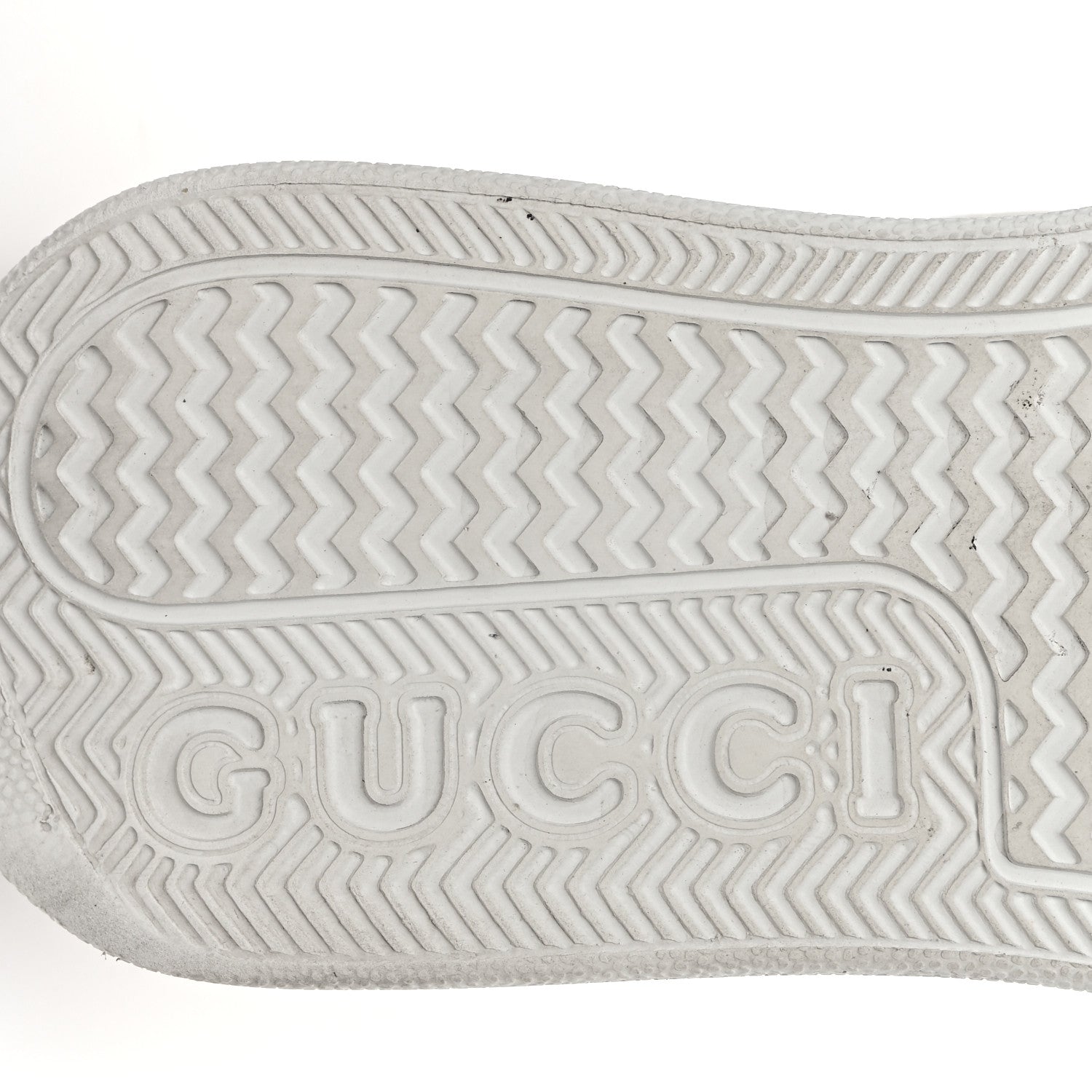 Gucci Calfskin GG Tennis Embossed Perforated Womens Platform 55mm Sneakers 38 Great White 6 of 11