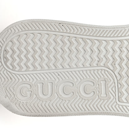 Gucci Calfskin GG Tennis Embossed Perforated Womens Platform 55mm Sneakers 38 Great White 6 of 11