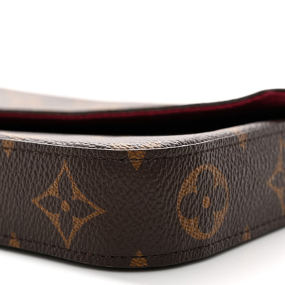 Louis Vuitton Monogram Pochette Felicie Chain Wallet Fuchsia 10 of 12