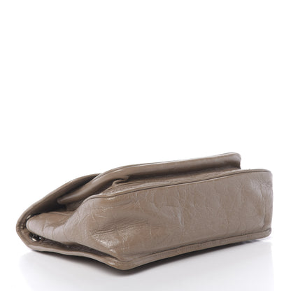 Saint Laurent Crinkled Calfskin Matelasse Monogram Medium Niki Chain Satchel Light Taupe 4 of 10
