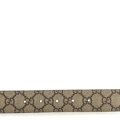 Gucci Supreme Monogram Calfskin Square G 35mm Belt 95 38 Brown 4 of 8