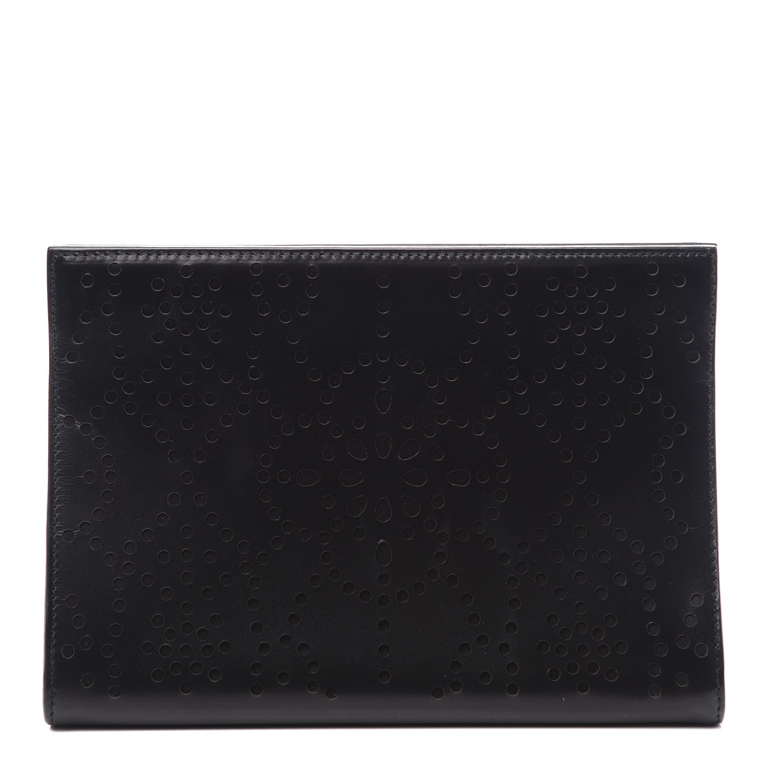 Alaia Calfskin Laser Cut Clutch Black 1 of 8