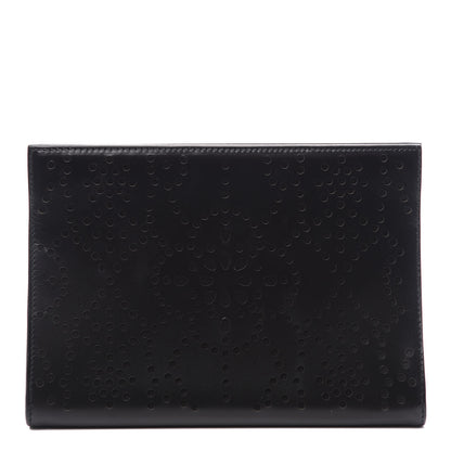 Alaia Calfskin Laser Cut Clutch Black 1 of 8