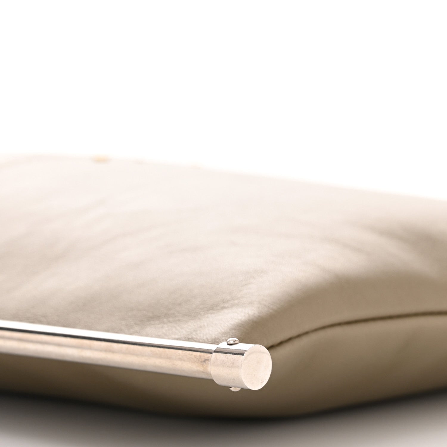 Chloe Smooth Calfskin Medium Roy Clutch Merino Grey 10 of 11