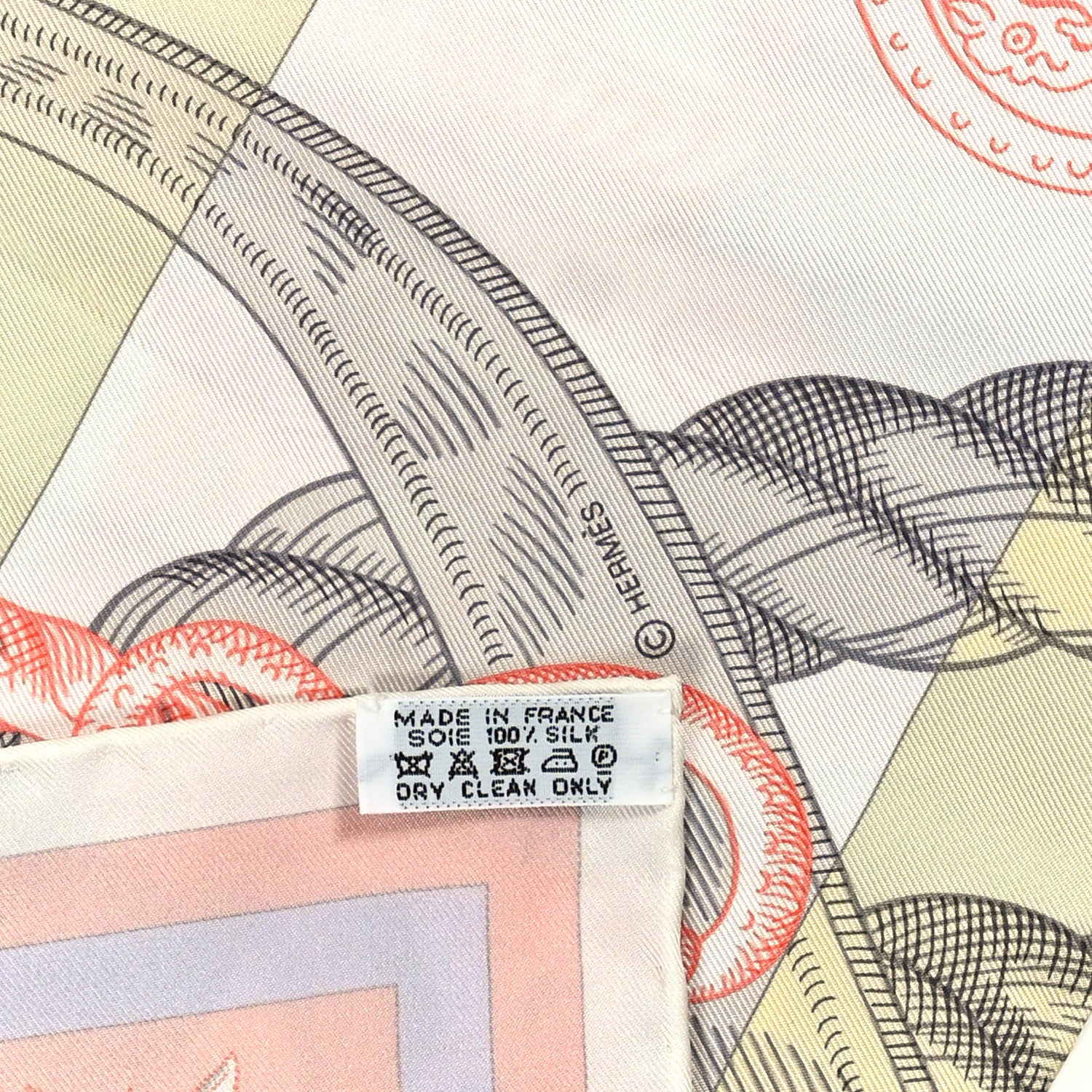 Hermes Silk Double Face Della Cavalleria Fine Scarf 90 3 of 3