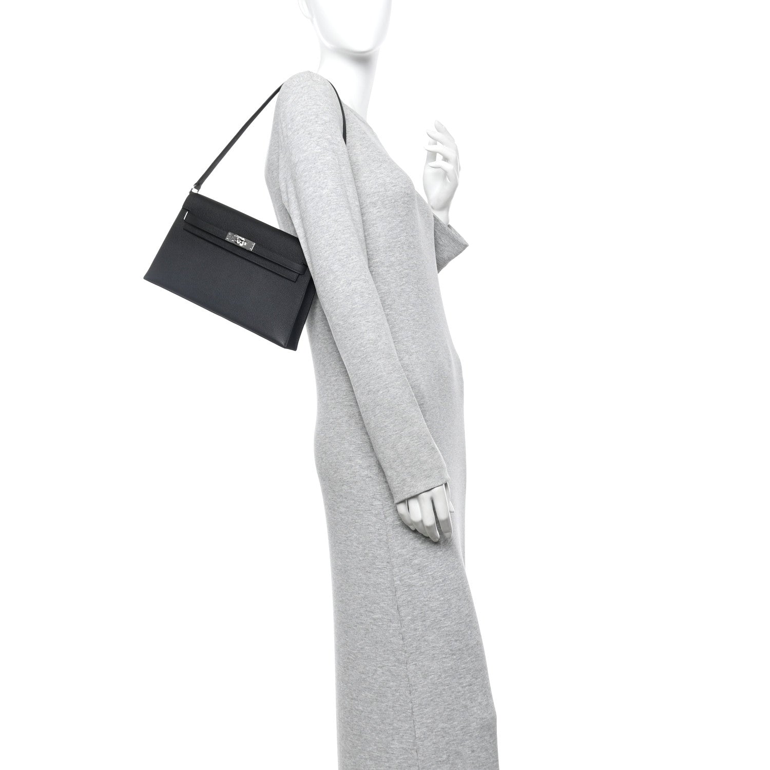 Hermes Epsom Kelly Elan Black 3 of 9