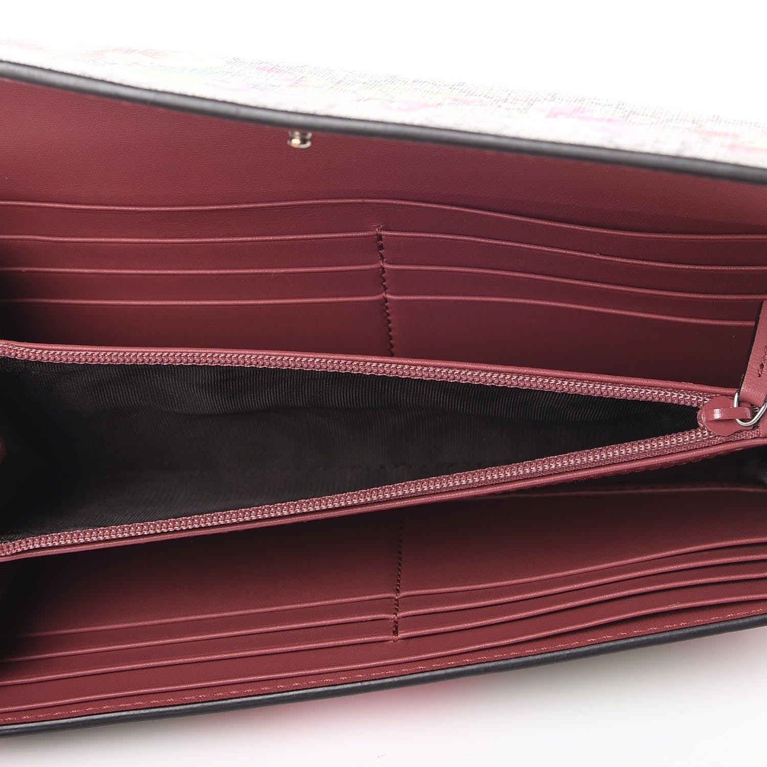 Gucci GG Supreme Monogram Blooms Continental Wallet Beige Multicolor Dry Rose 5 of 8