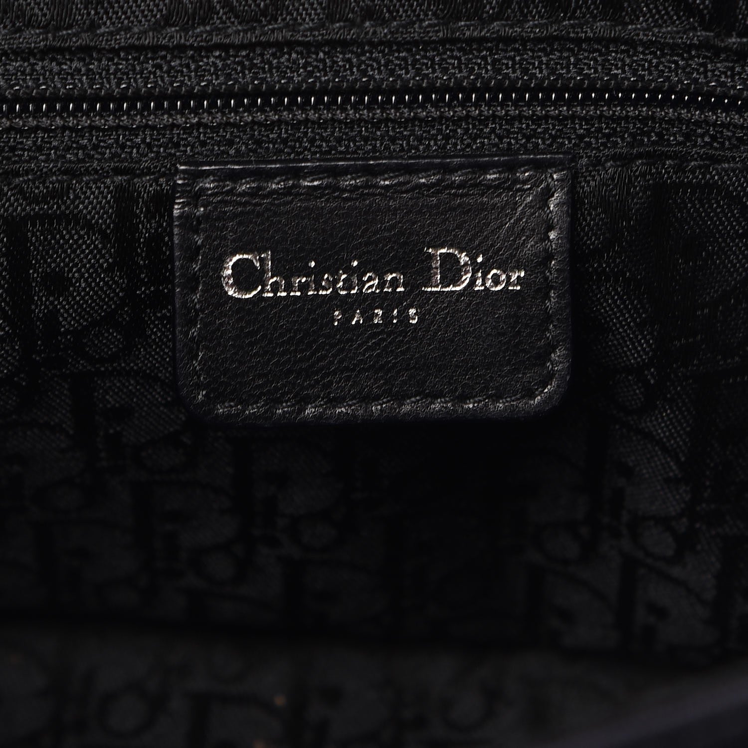 Christian Dior Silk Jersey Crystal Hardcore Clutch Black 6 of 7