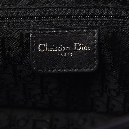 Christian Dior Silk Jersey Crystal Hardcore Clutch Black 6 of 7