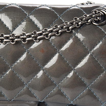 Chanel Patent Quilted 2.55 Reissue 225 Flap Blue 16 of 22