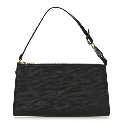 Louis Vuitton Epi Pochette Accessories 24 Black 1 of 9