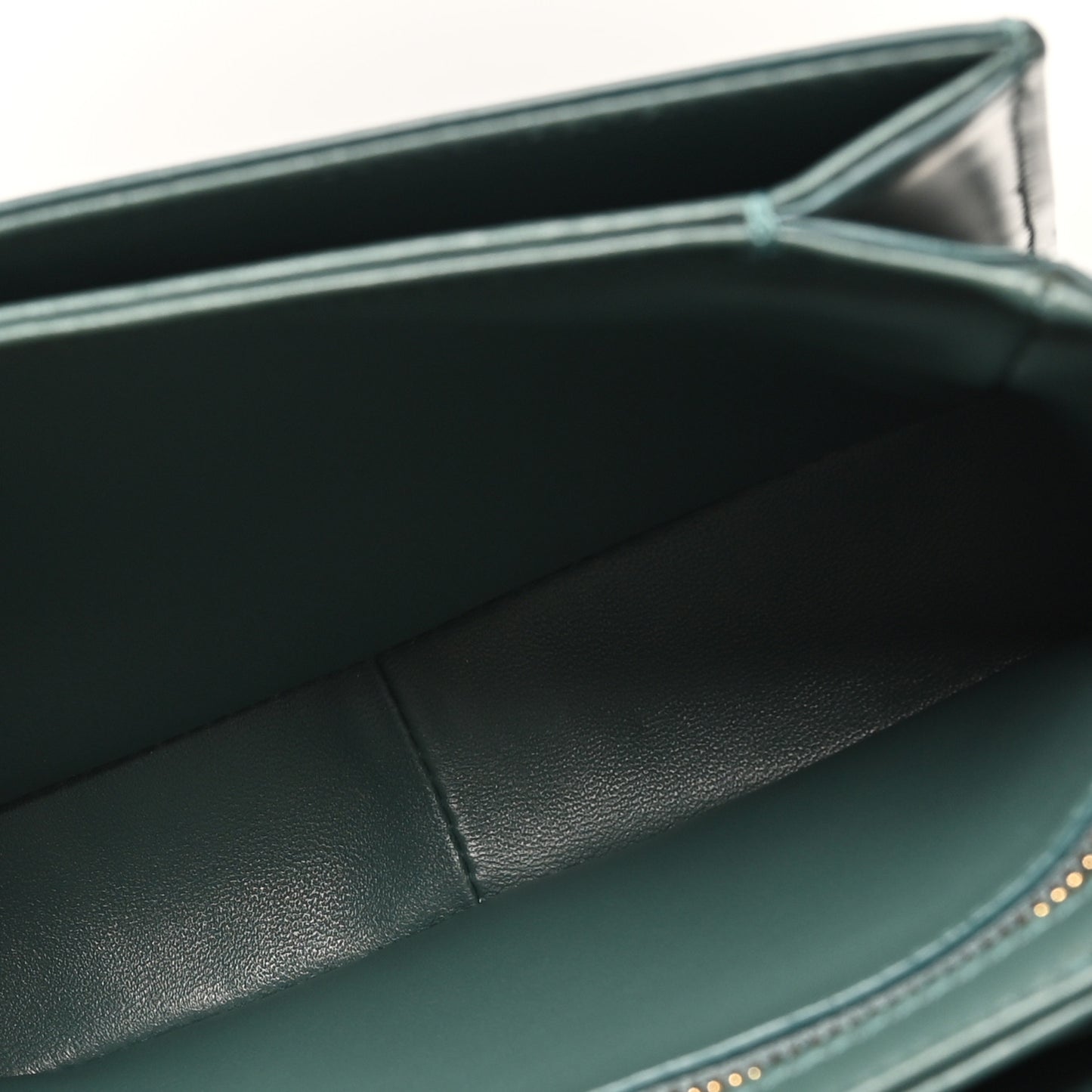 Shiny Calfskin Teen Triomphe Petrol