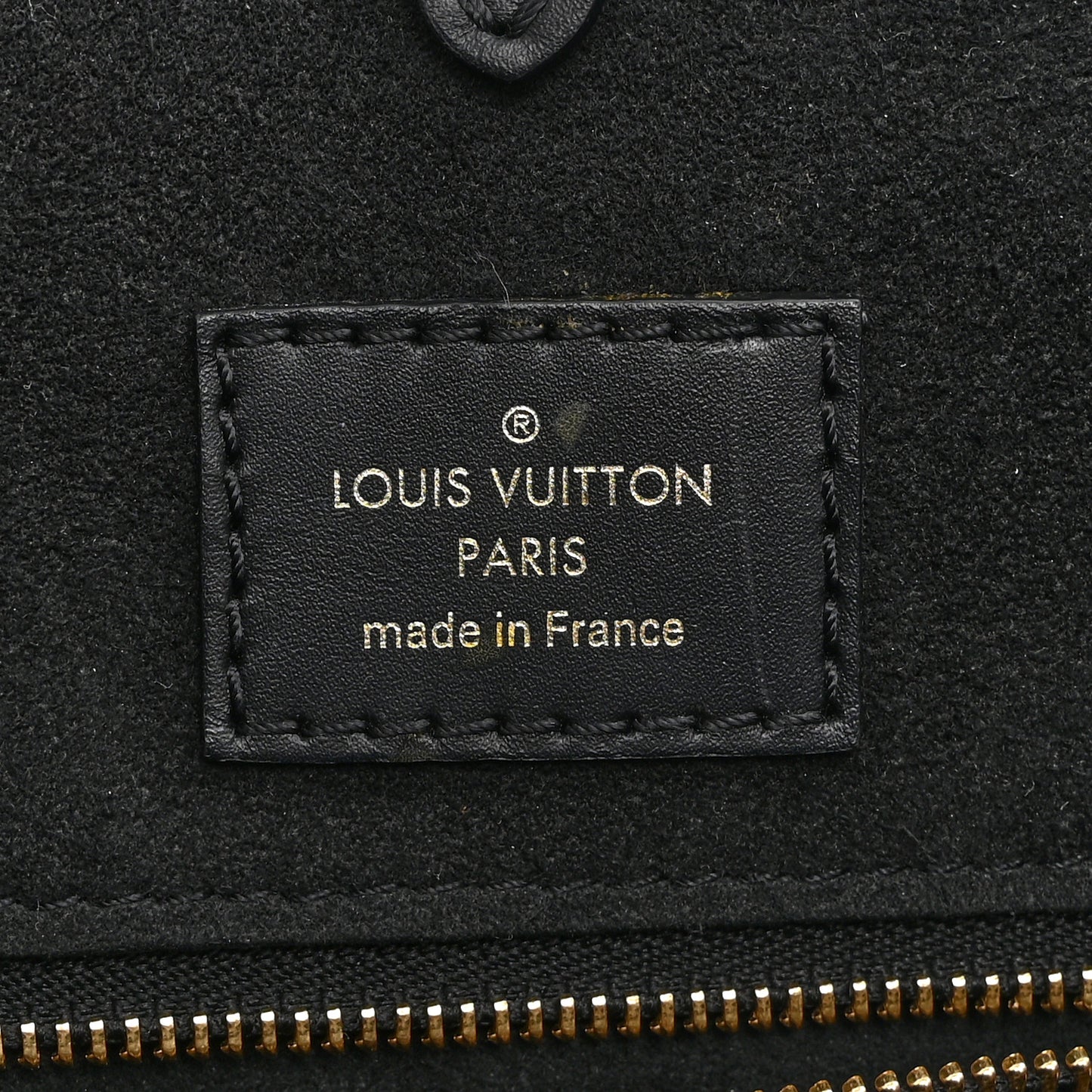 Calfskin Monogram Fold Tote MM Black Wine Cream