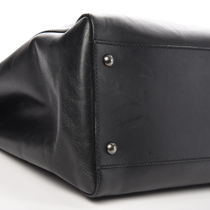 Fendi Vitello Suede Large Peekaboo Iconic Satchel Black 9 of 12