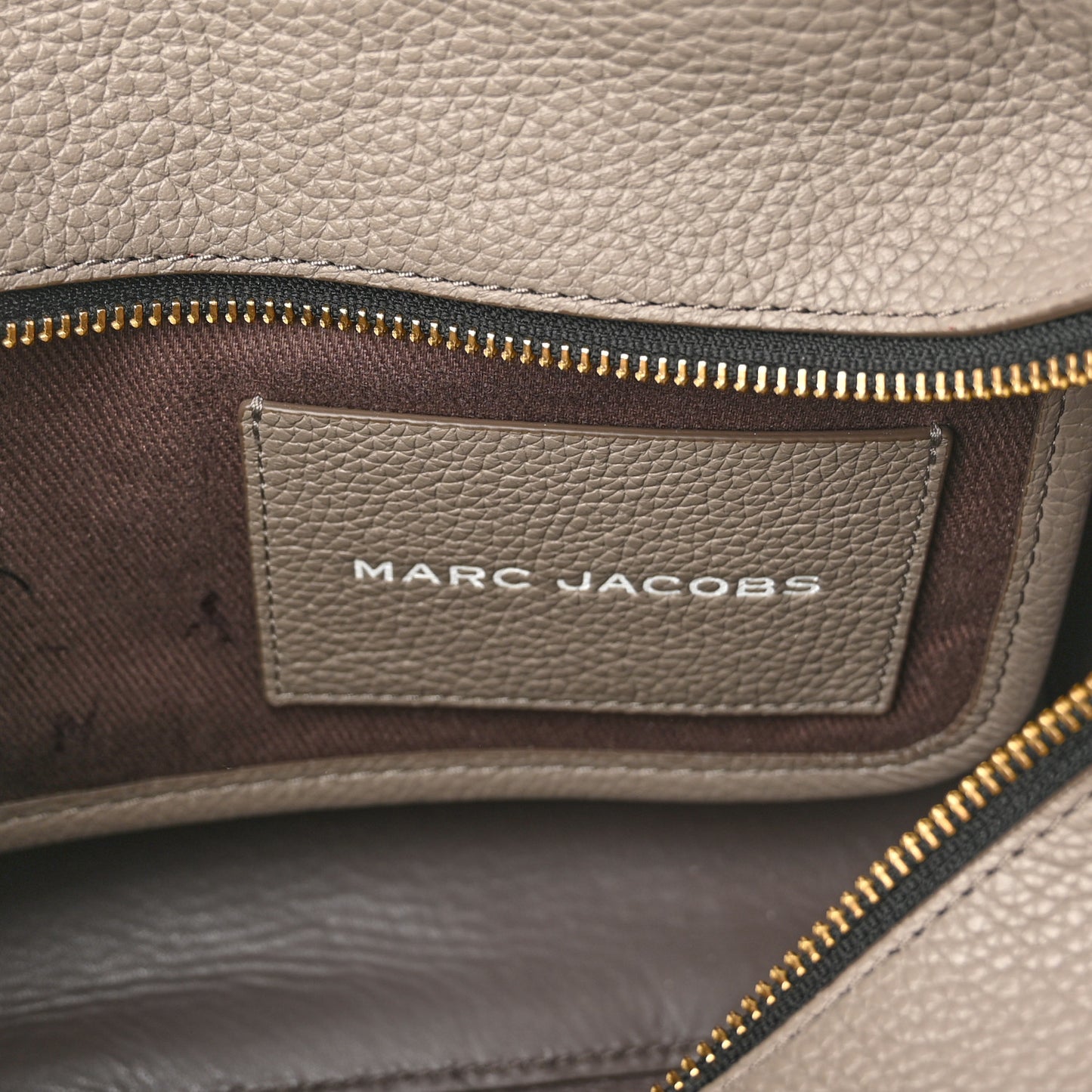 Grained Calfskin Small The Tote Bag Taupe