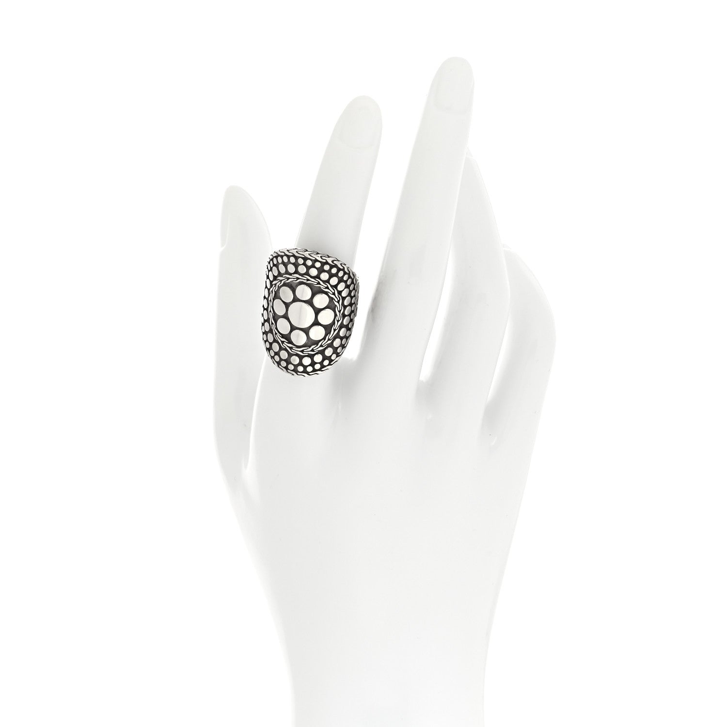 John Hardy Sterling Silver Dot Nuansa Ring 54 7 2 of 4