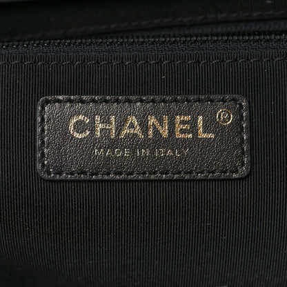 Chanel Bullskin Stitched Medium Shopping Bag Black 6 of 11