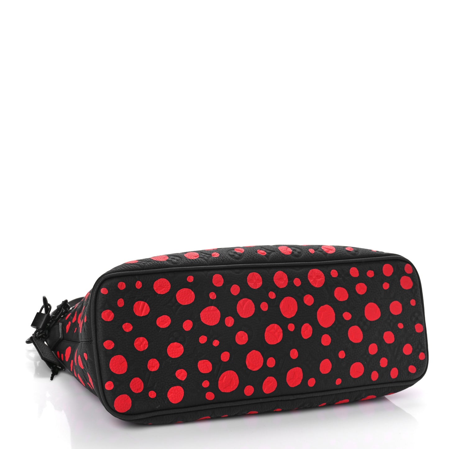 LV X YK Taurillon Lock It MM Black Red