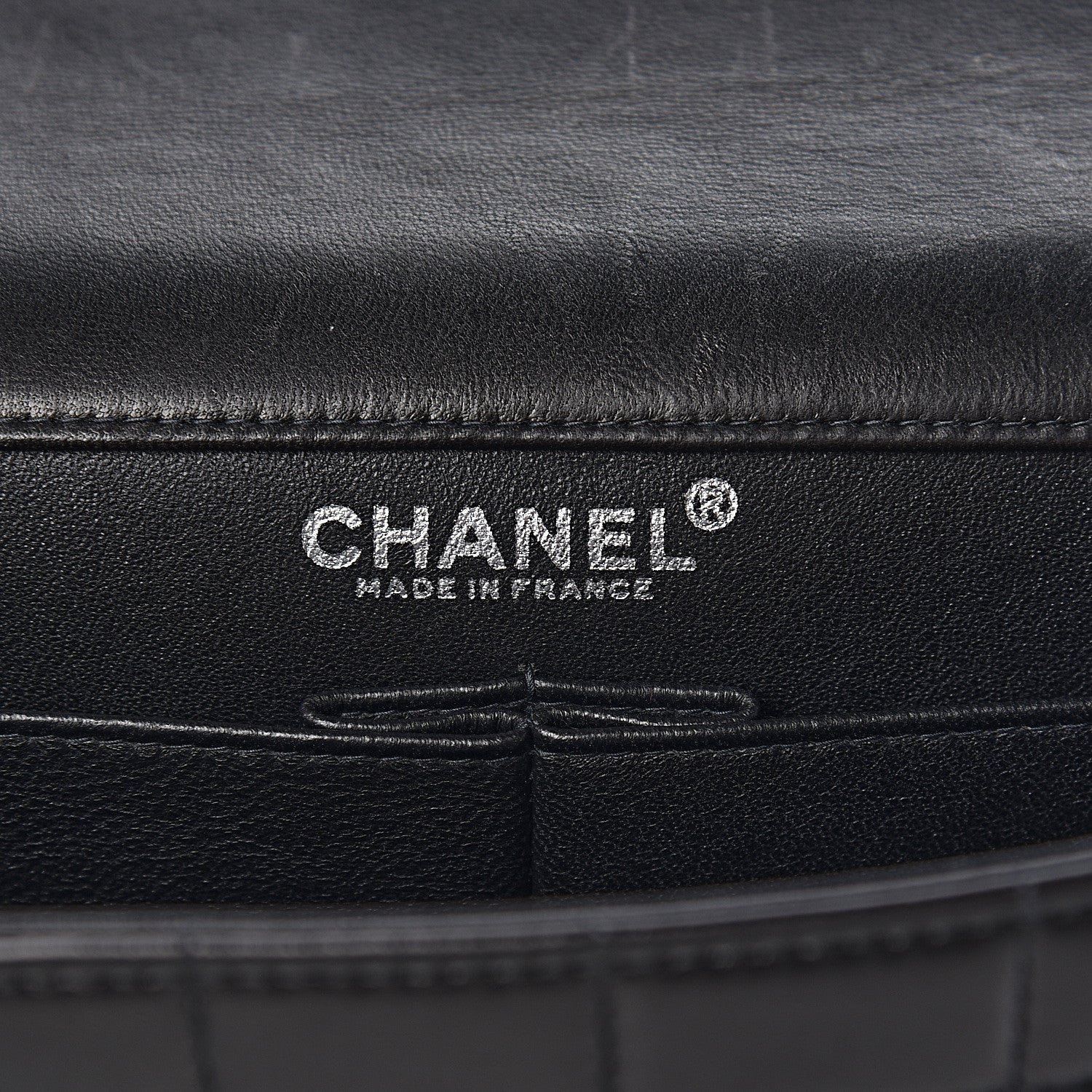 Chanel Lambskin Chocolate Bar Chain Clutch Black 6 of 15