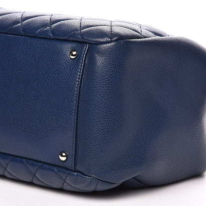 Chanel Caviar Quilted Framed Bowling Bag Navy 9 of 11