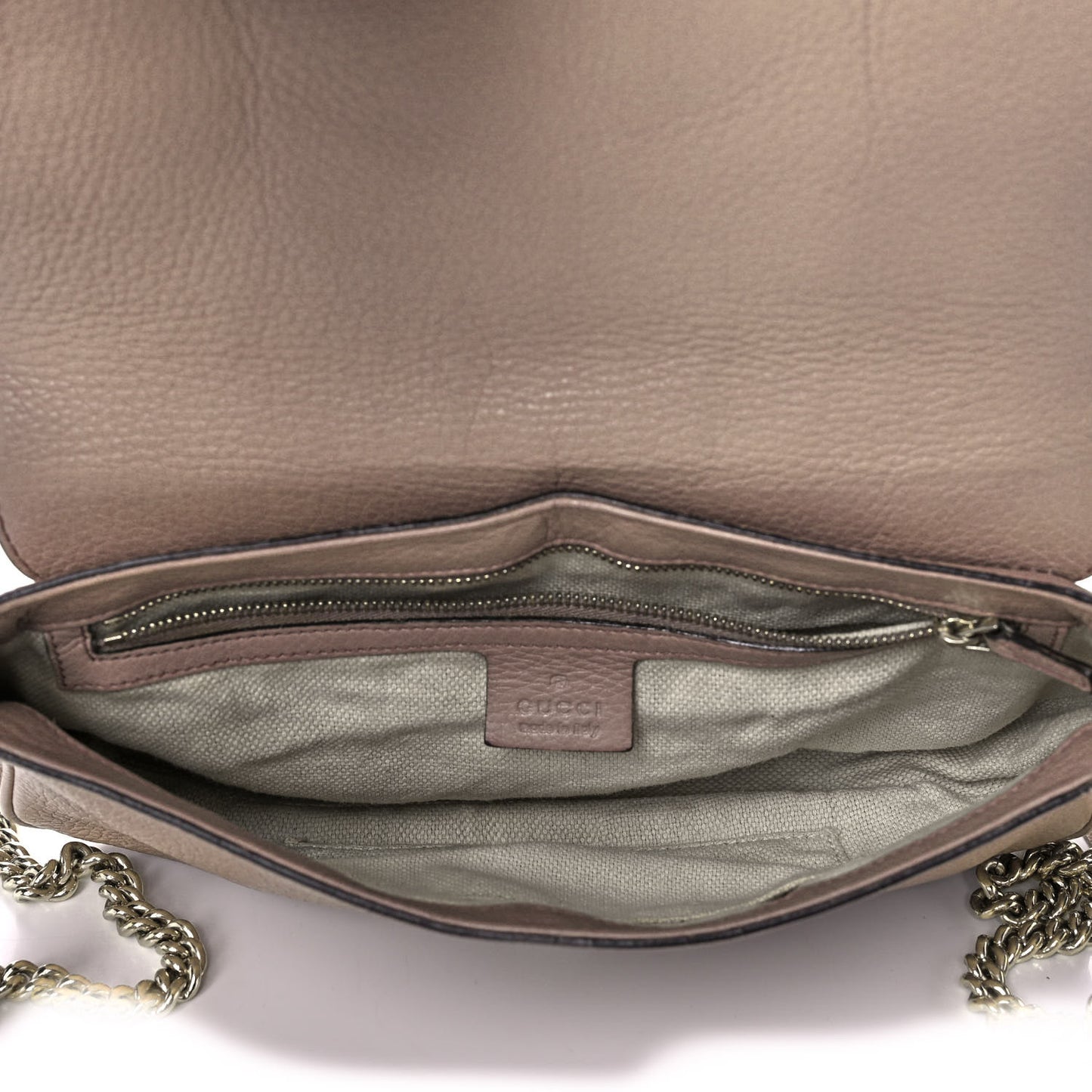 Pebbled Calfskin Medium Soho Flap Crossbody Camelia