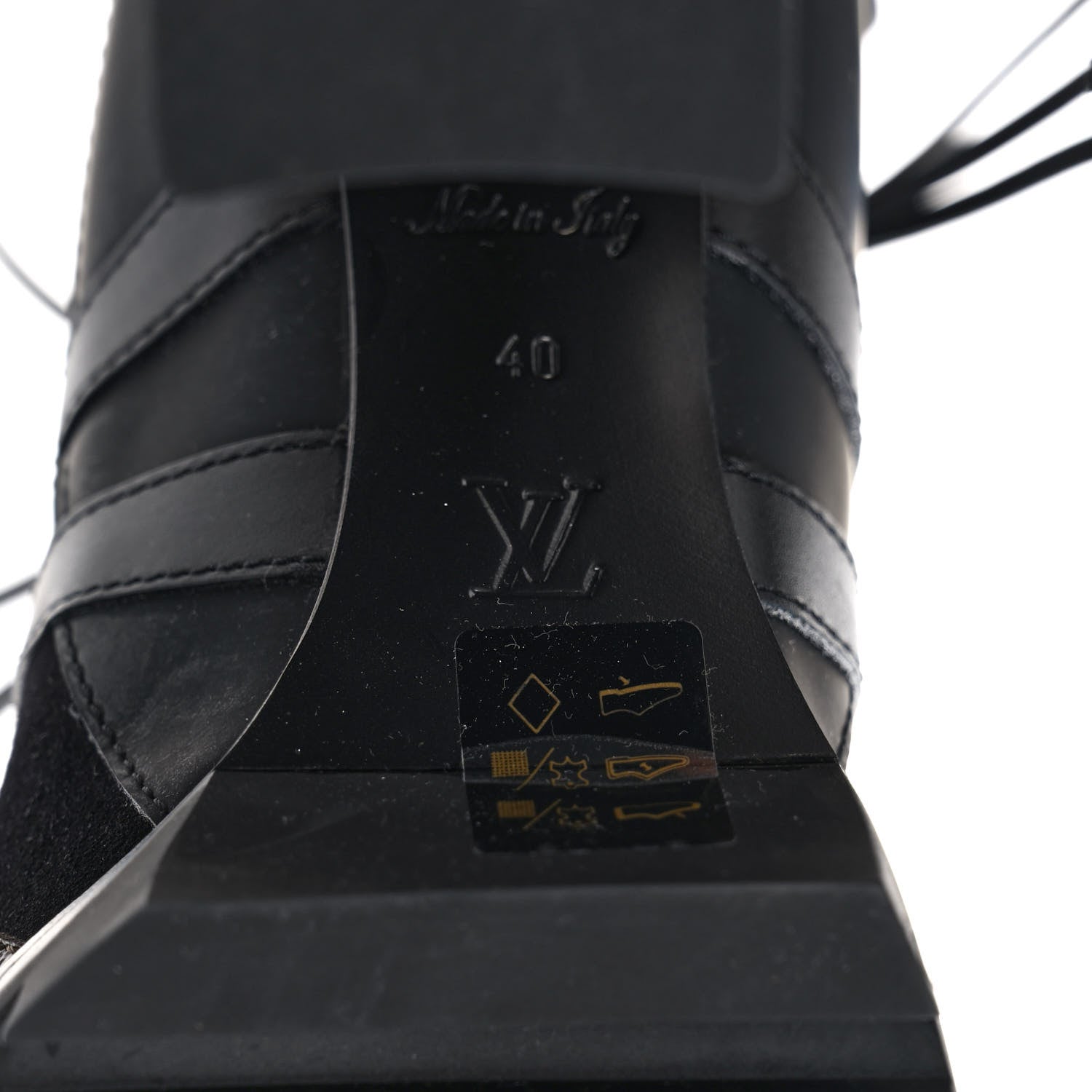 Louis Vuitton Suede Calfskin Monogram Star Trail Ankle Boots 40 Black 6 of 7